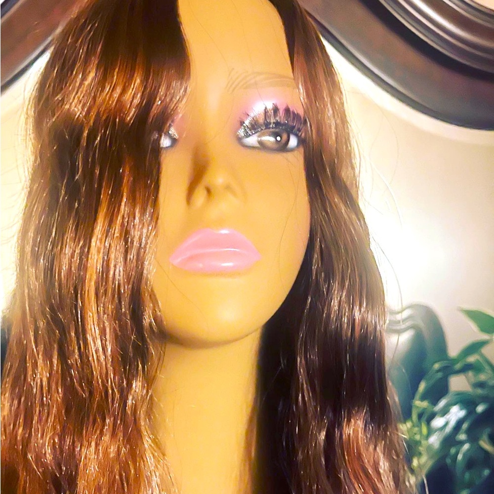 Strawberry blond wig, 22 inches